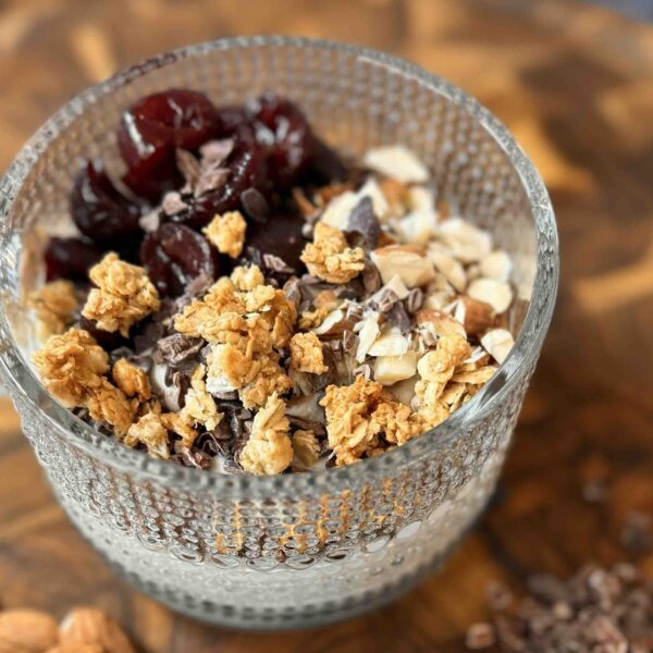 Organic Cherry Garcia High Protein Yogurt Bowl