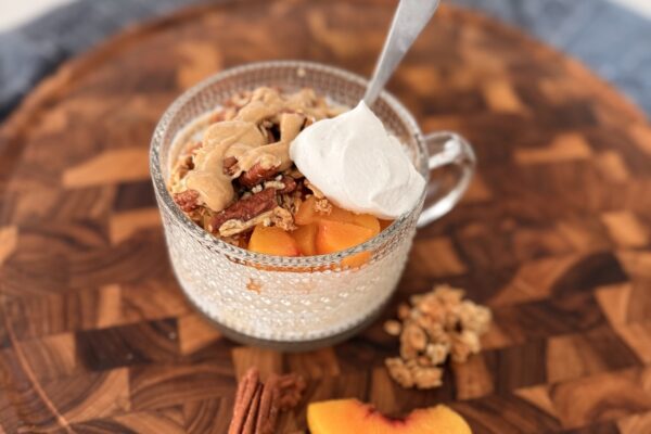 Peaches & Cream Protein Yogurt Bowl