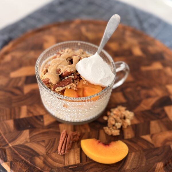 Peaches & Cream Protein Yogurt Bowl
