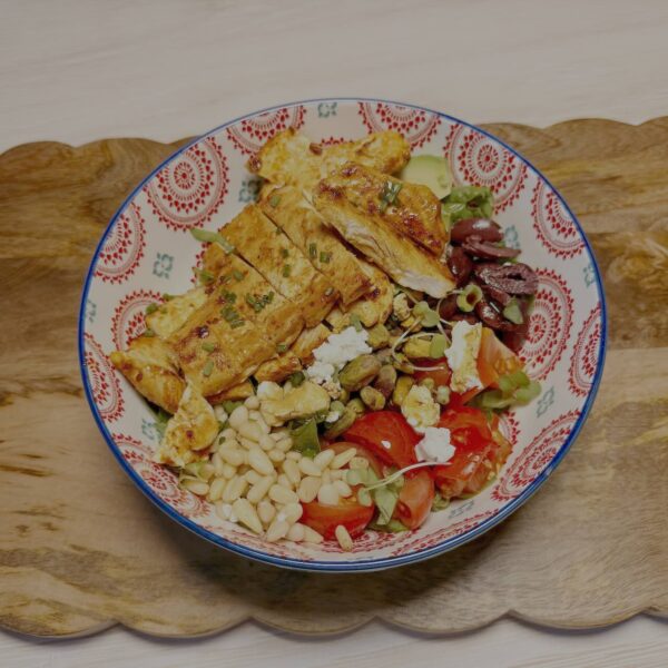 honey harissa chicken salad